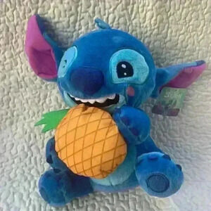 NWT Disney Stitch feed me, pineapple, plush
